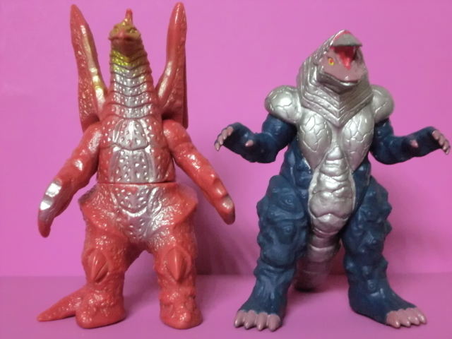 ゴルザ＆メルバ　ミニソフビ／約10cm／食玩系サイズ／ウルトラマンティガ怪獣／商品説明欄全部必読！入札条件＆取引条件厳守！