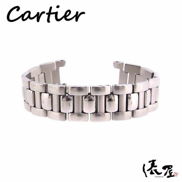 【カルティエ】パシャ38mm 純正 ブレスレット SS ロングサイズ ベルト 腕時計 メンズ Cartier 俵屋 PR50090