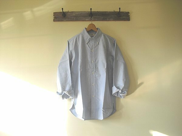 Lot.3092 OXFORD B.D SHIRTS/A柄・無地（WAREHOUSE）ウエアハウス　オックスフォード　ボタンダウンシャツ　サックス　デッドストック 新品