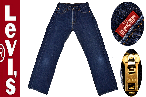 K-2148★美品★Levi's リーバイス 504Z XX★50s ヴィンテージ復刻 1995年日本製 濃紺デニム 赤耳 セルビッチ TALON ビッグE ジーンズ W30
