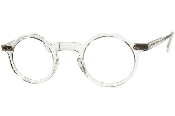 絶妙GOODシルエットx COMPACT SIZE個体1940s-50sオリジナル フランス製デッド FRAME FRANCE 小径 KEYHOLE クラウンパント ANTIQUE CRYSTAL