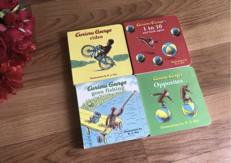 Curious George's おさるのジョージ 英語 絵本 4冊セット