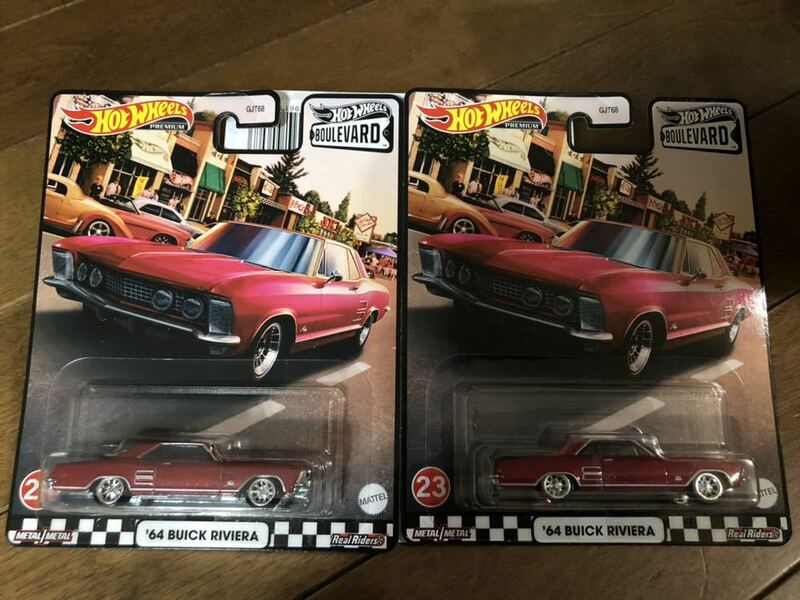 送料込2台セット 64 Buick Riviera ビューイック リビエラ Hot Wheels BOULE VARD ブールバード ホットウィール