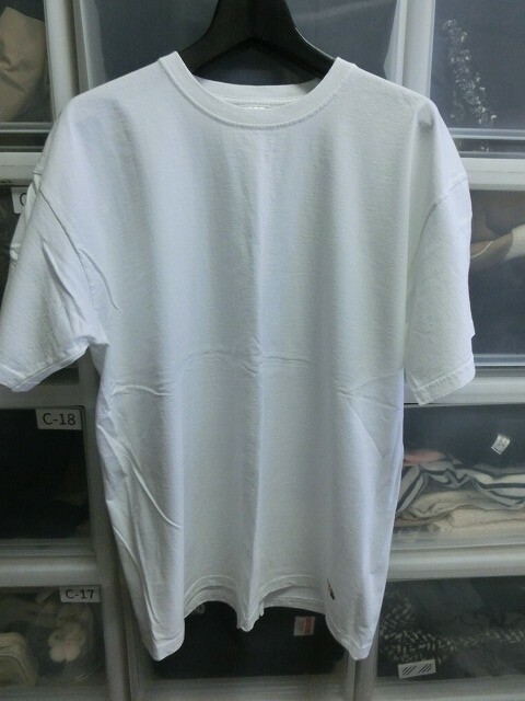 Fragment x FRUIT OF THE LOOM 裾ロゴ Tシャツ ホワイト XL フルーツオブザルーム フラグメント