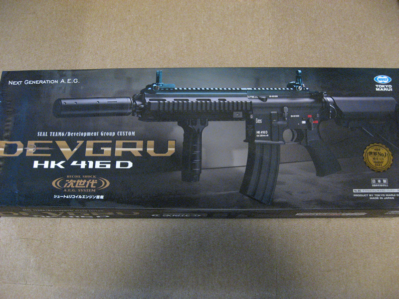 東京マルイ 次世代 DEVGRUカスタム HK416D（バッテリー＆充電器＆専用コネクター付き）
