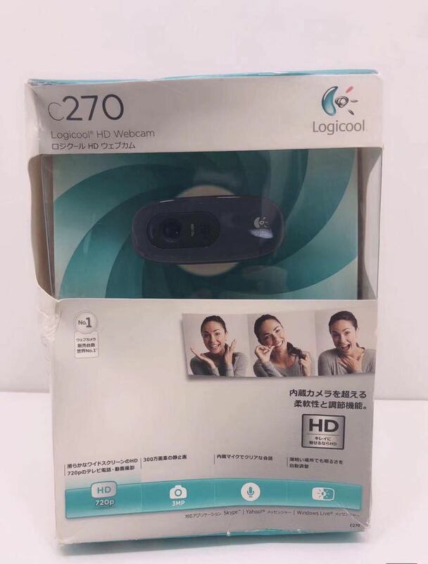 A193 未開封 未使用品 Logicool HD Webcam C270 ロジクール HD ウェブカムHD720p WEBカメラ ウェブカメラ