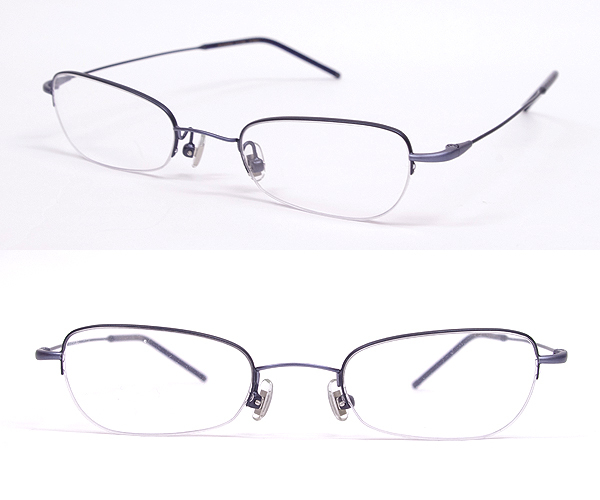 ●国産軽量眼鏡枠●送料無料●匿名配送●シンプルで上品なミニマムフレームのご紹介です●度の強い方におすすめです●限定1本★