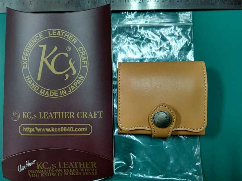 KC,s LEATHER CRAFT ビルフォード　デスペラード　プレーン　牛皮革　タン　　財布　KIB 100 未使用品　