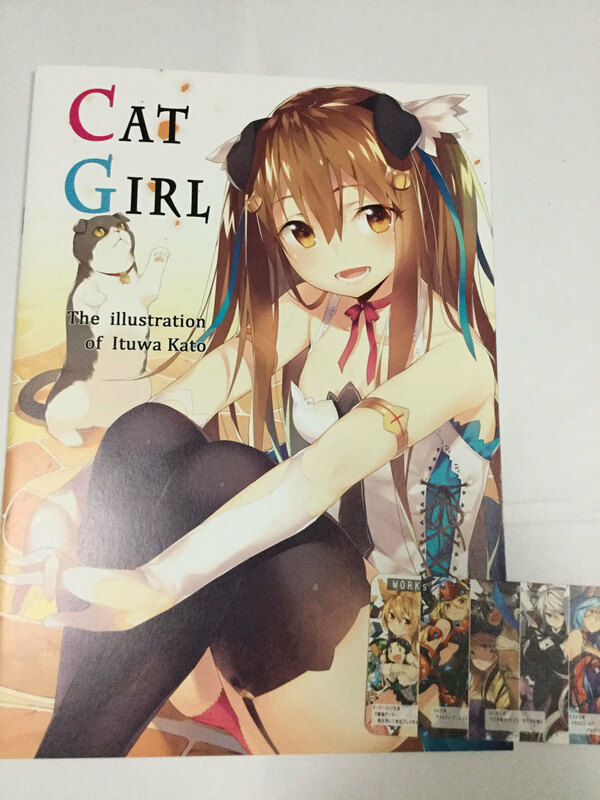 加藤いつわ 初同人誌 CAT GIRL 両面カラー名刺付き FGOミドラーシュのキャスター 千年戦争アイギスほかデザイン担当