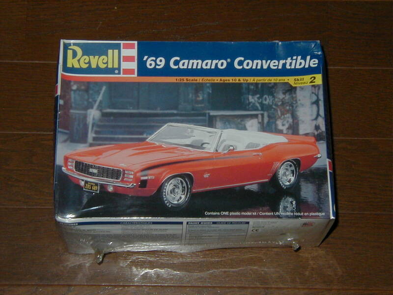 Revell レベル1/25 '69 シボレー カマロ コンバーチブル プラモデル Chevrolet Camaro Convertible 未開封・未組立