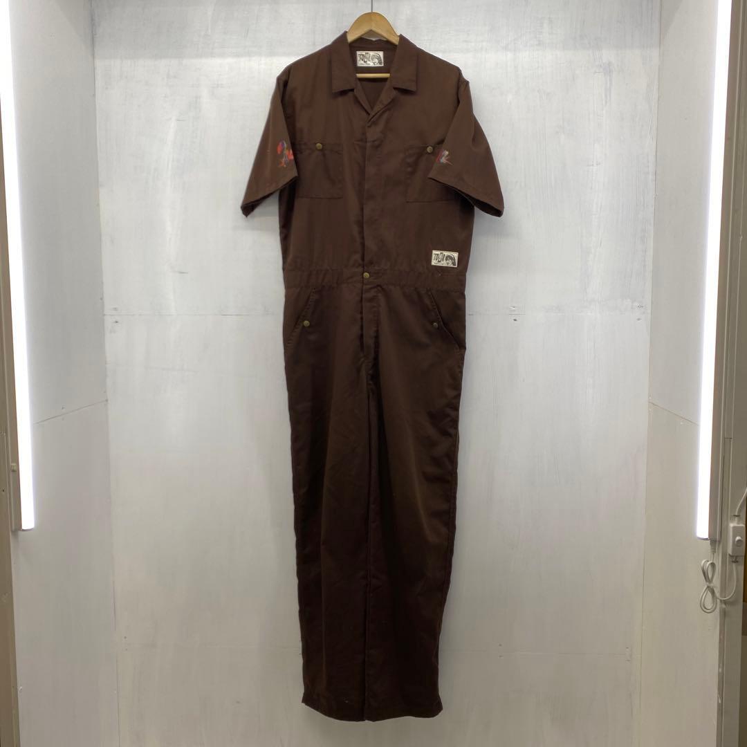 68◆60/TOUR 半袖つなぎ オールインワン サイズ:XL ブラウン 0109-15