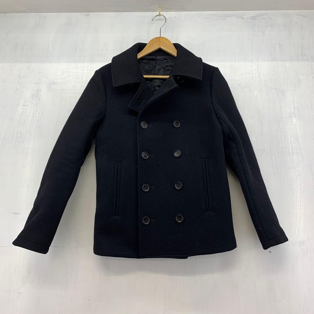 70◆80/LITHIUM HOMME Pコート ブラック サイズ:46 0115-13