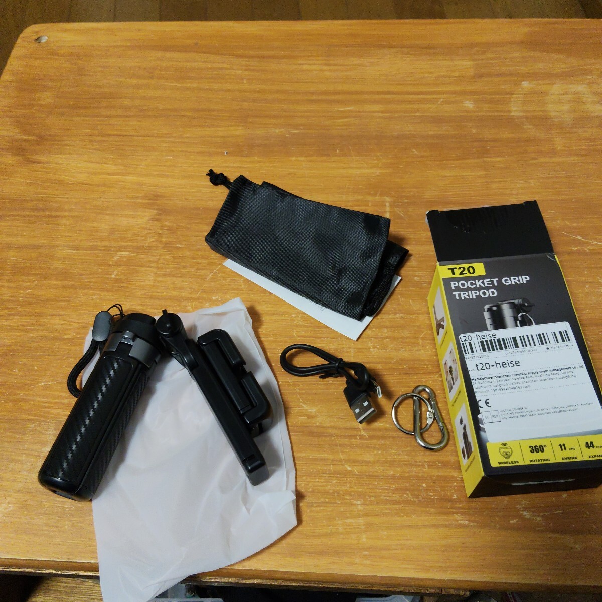 スマホ　トライ ポッド グリップ　T20 pocket grip tripod