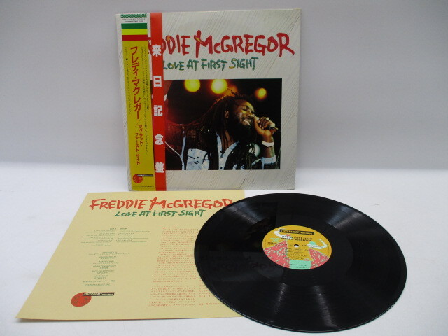 ★手0439 レコード/Freddie Mcgregor/フレディ・マクレガー/ラヴ・アット・ファースト・サイト/来日記念盤/帯付 72512032
