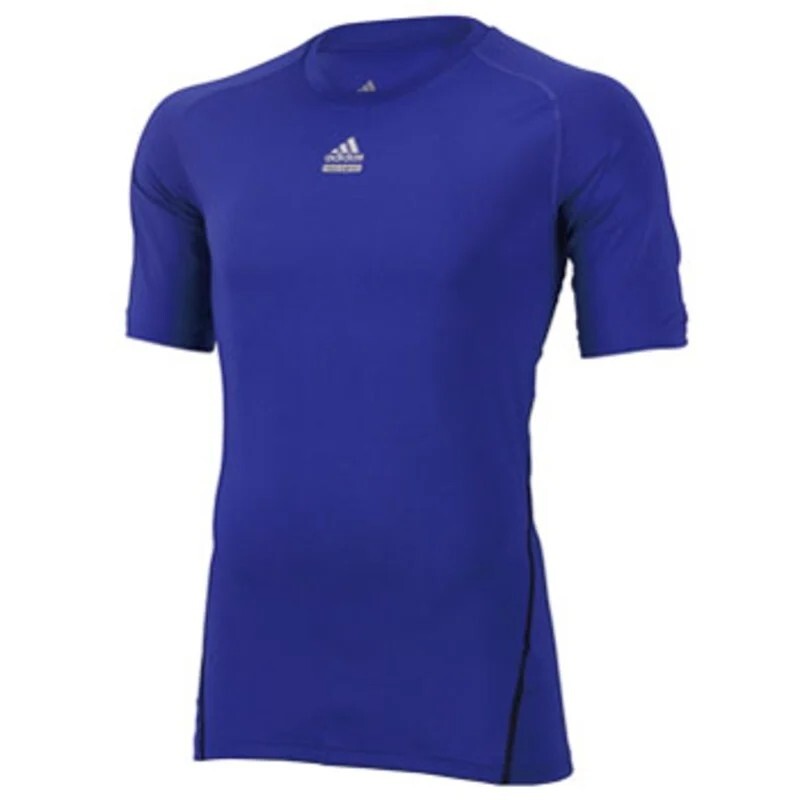 未使用 タグ付き adidas TECHFIT アディダス テックフィット ショートスリーブ 半袖 インナー Tシャツ Lサイズ 青 ブルー LC588