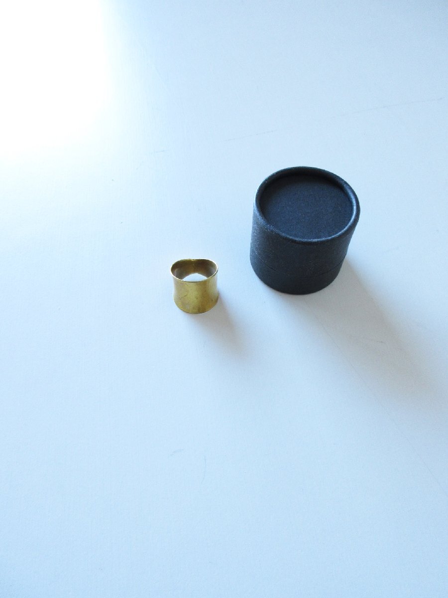 accessories mau / アクセサリーマウ 平打ち リング BRASS 15号相当 * 指輪 レディース 真鍮