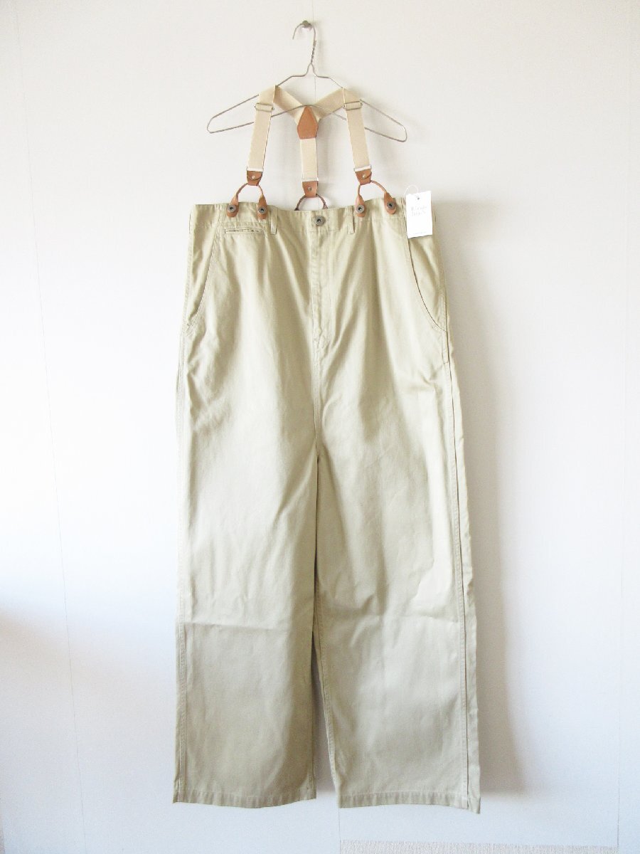 未使用 2025 RHODOLIRION / ロドリリオン ARMY CHINOS SUS PANT F KHAKI * チノクロス パンツ オーバーオール