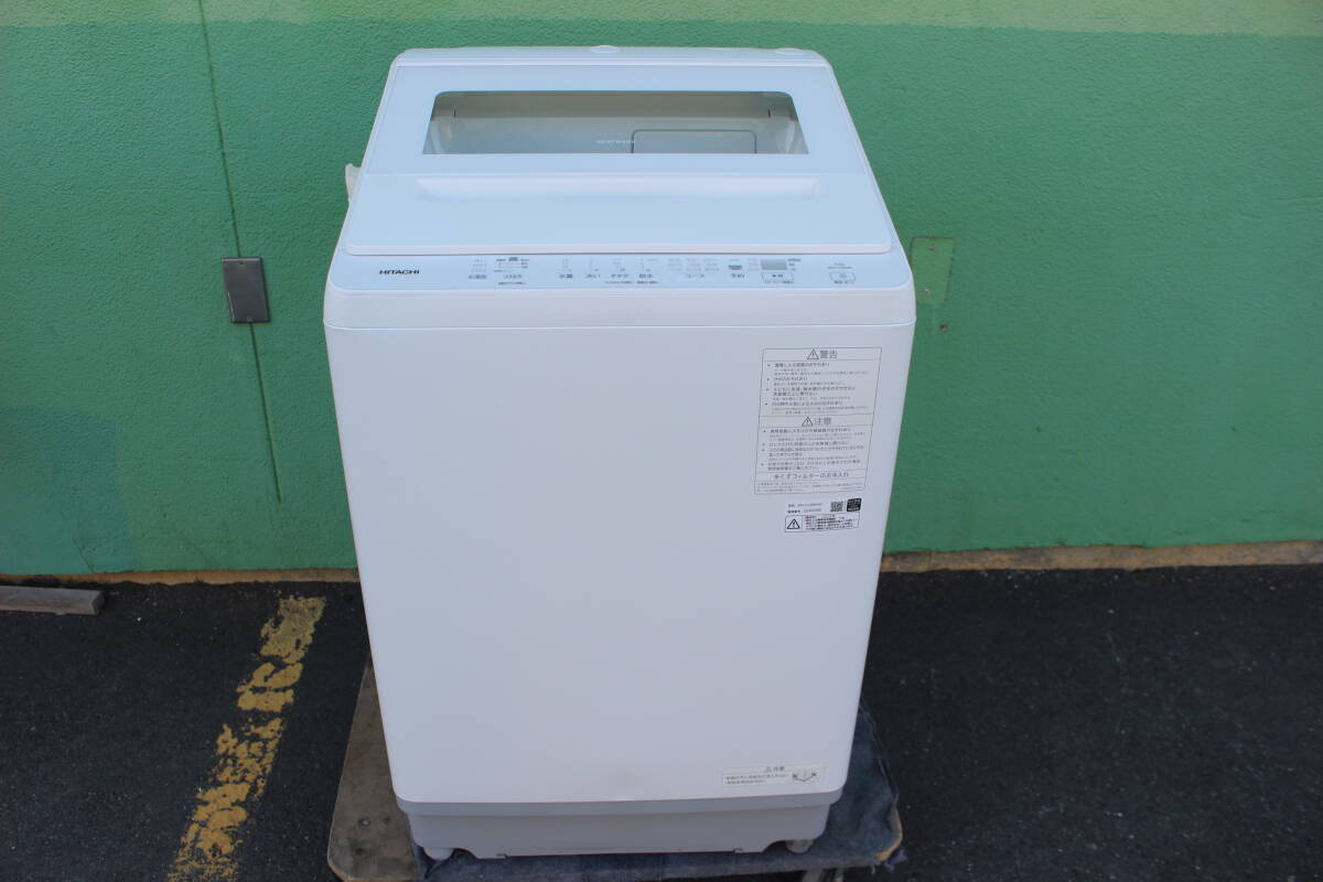 日立 HITACHI　全自動洗濯機 ビートウォッシュ 10kg ホワイト BW-V100M-W　2025年製　未使用に近い デモ展示品