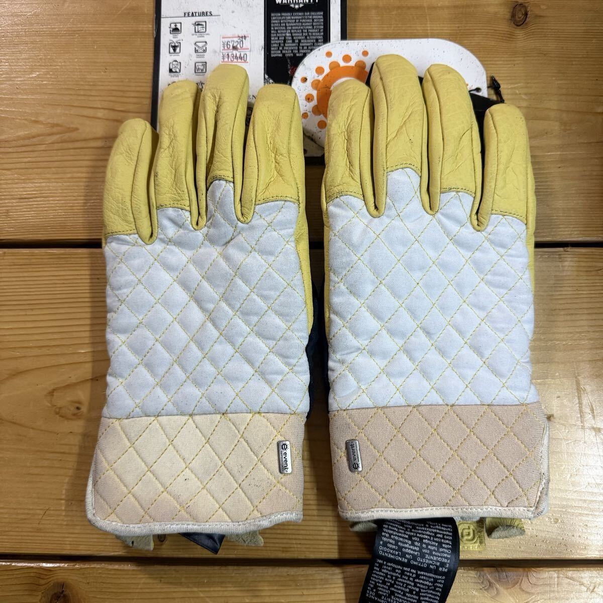 未使用 訳あり レザー グローブ DEFCON event M