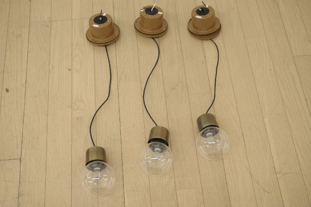 DAIKO 大光電機 LED小型ペンダントライト DPN-41435YG 3個セット 照明　2015年製 リフォーム リノベーション カフェ　モダン (A)　