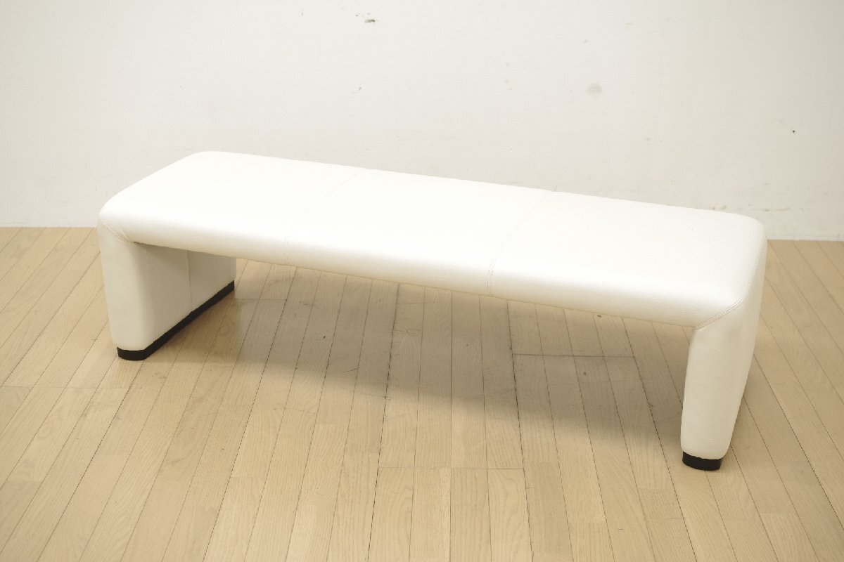 カリモク家具 karimoku CS81モデル 3人掛けベンチ 3P 長椅子 ダイニングチェア 食卓イス ファブリック マニエラ パールホワイト シンプル