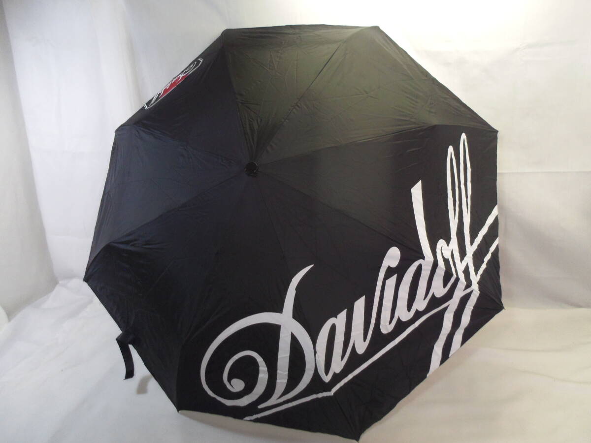 I62◇未使用◇DAVIDOFF ダビドフ◇傘 アンブレラ パラソル 折り畳み◇ブラック◇折りたたみ傘　雨傘◇希少◇コレクションに◇