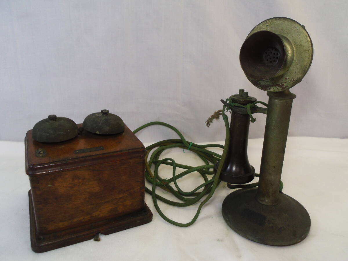 I67◇日本電気株式会社 電話機 大正時代◇昭和レトロ アンティーク ヴィンテージ インテリア◇当時物 コレクションに◇送料880円◇