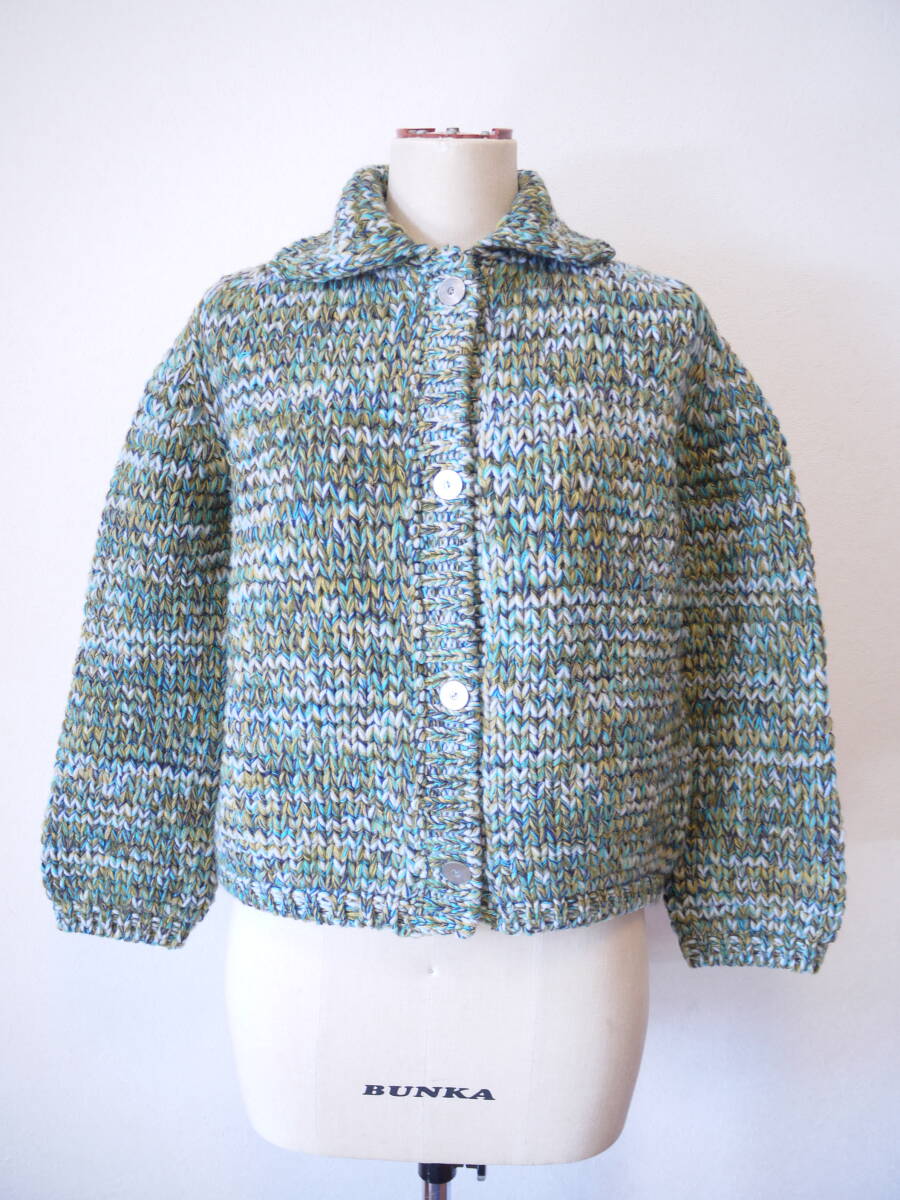 CIVIDINI チヴィディーニ　ボリュームニットカーディガン カシミヤ混ウール ３６ 未使用