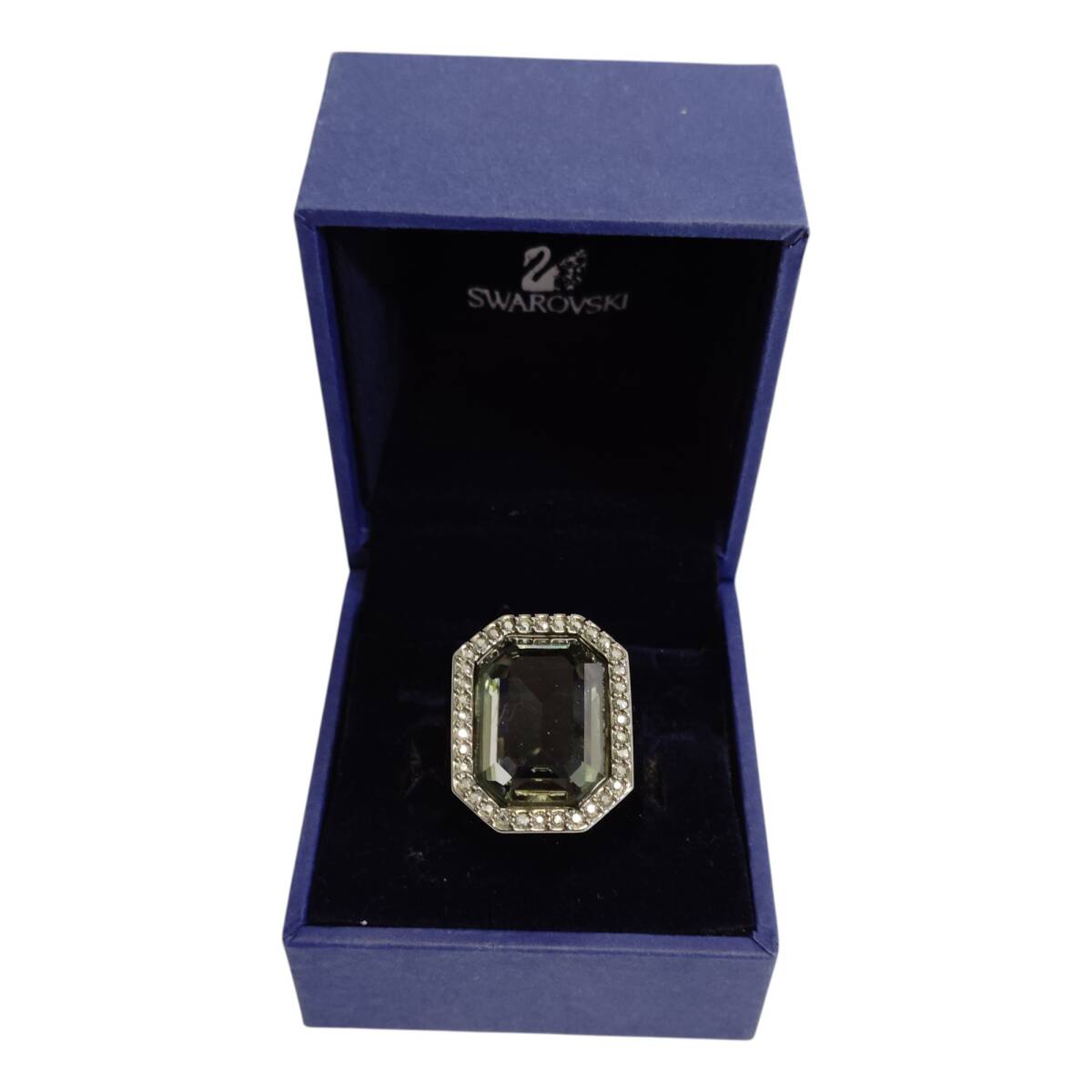 【中古品】SWAROVSKI スワロフスキー Meteor リング 10号 1065792 クリスタル 指輪 箱有 A104039RD