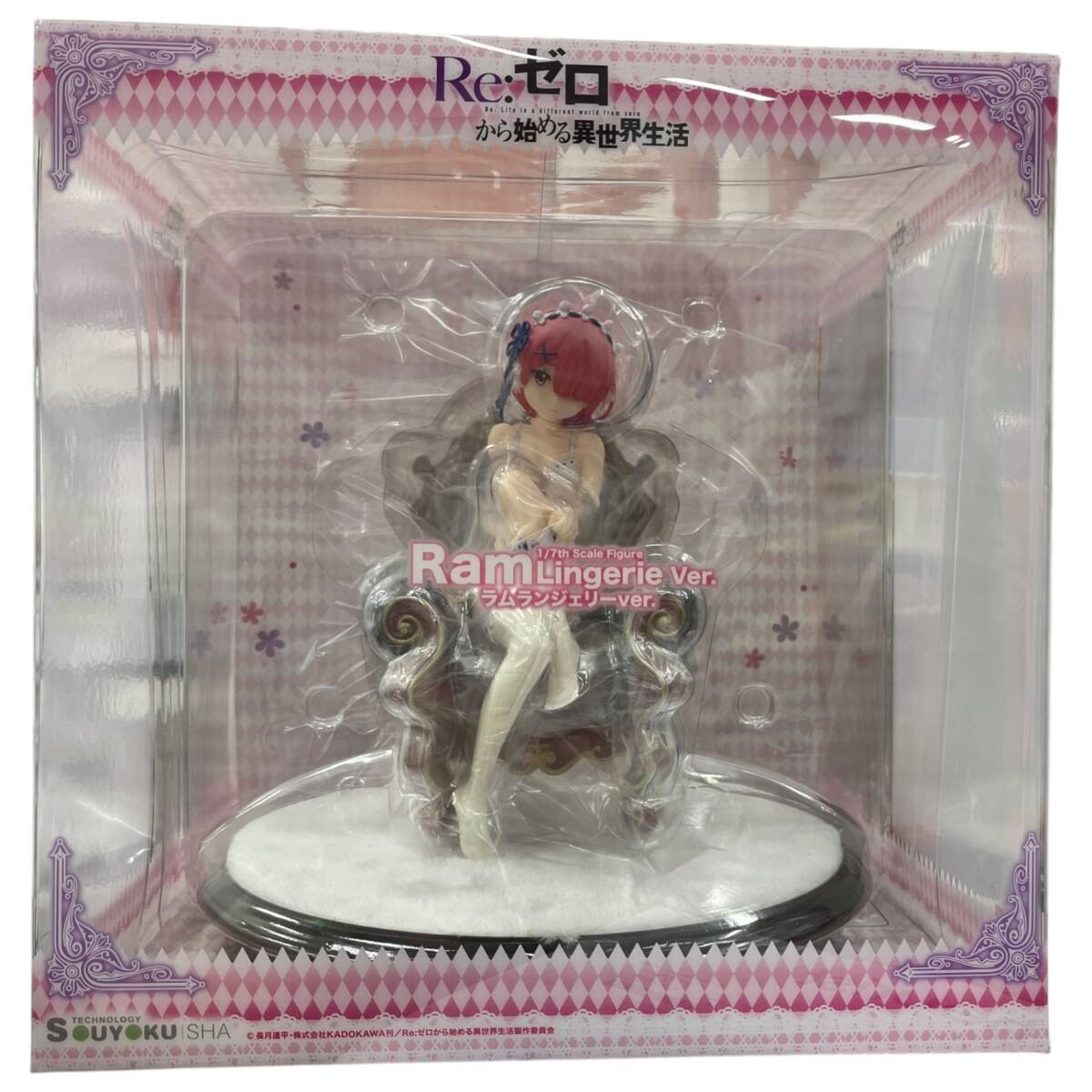 ◎未開封品◎双翼社 Re:ゼロから始める異世界生活 ラム ランジェリーVer. リゼロ 1/7スケール 完成品 フィギュア 箱割れ有 coI7609COQ