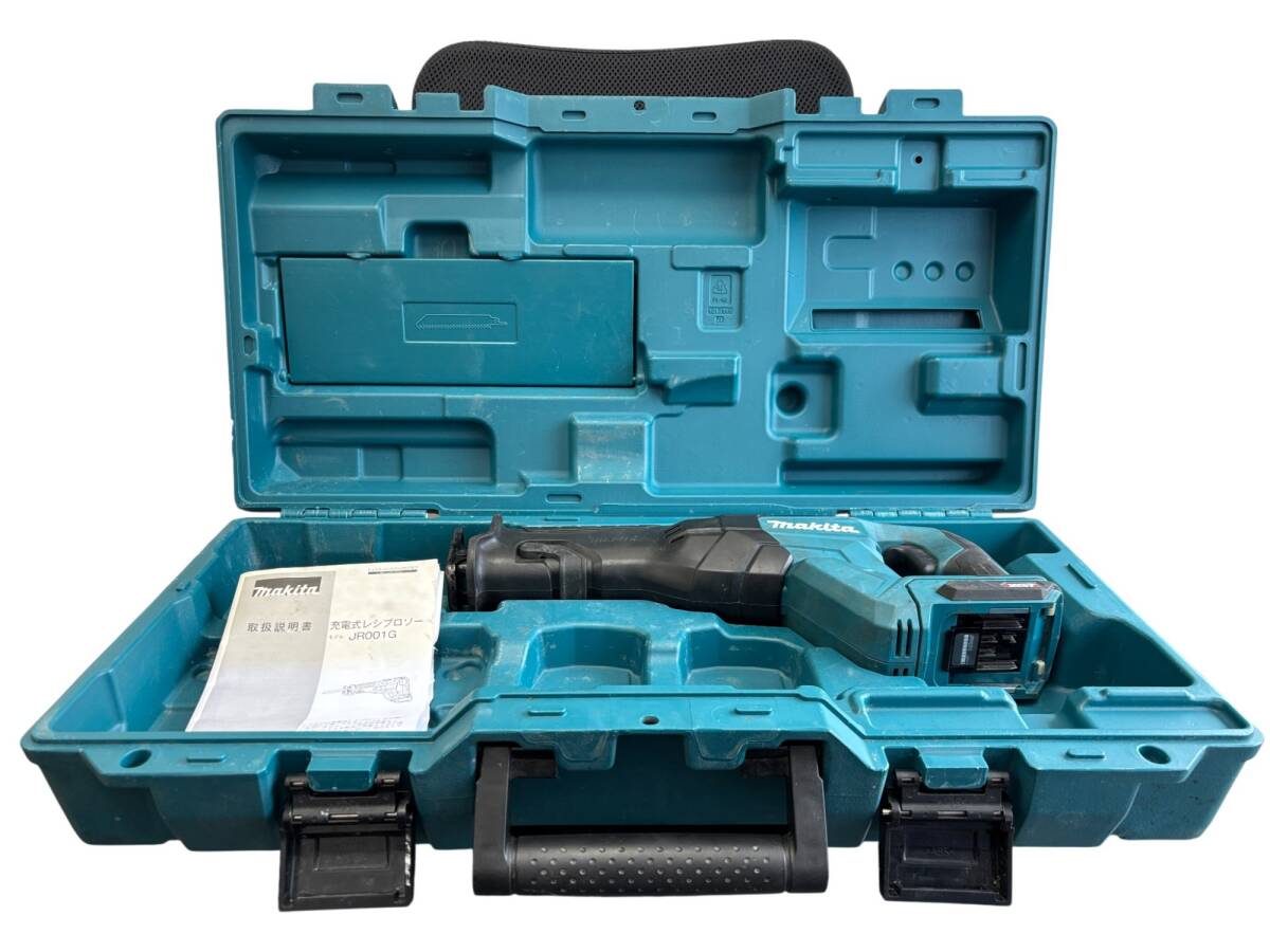 【中古品】通電のみ確認済 マキタ Makita 充電式レシプロソー 40Vmax JR001G 本体のみ ケース付 OIH1378