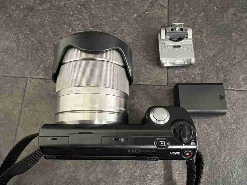 CT13170　ONY NEX-5 MACRO ミラーレス一眼 デジタルカメラ 光学機器レンズ　E3.5-5.6/18-55　OSS/SEL1855