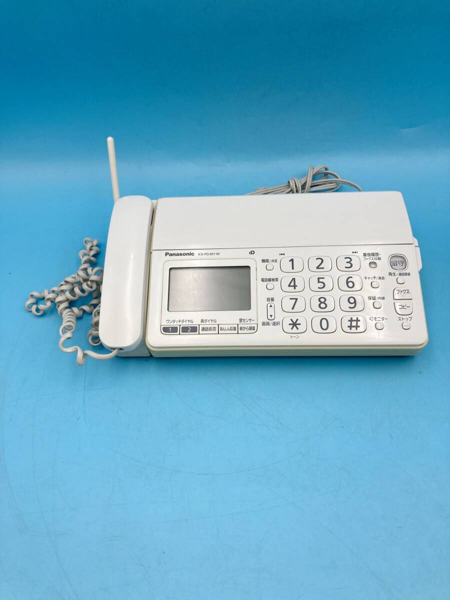 F1755　Panasonic パナソニック FAX機 KX-PD301-W