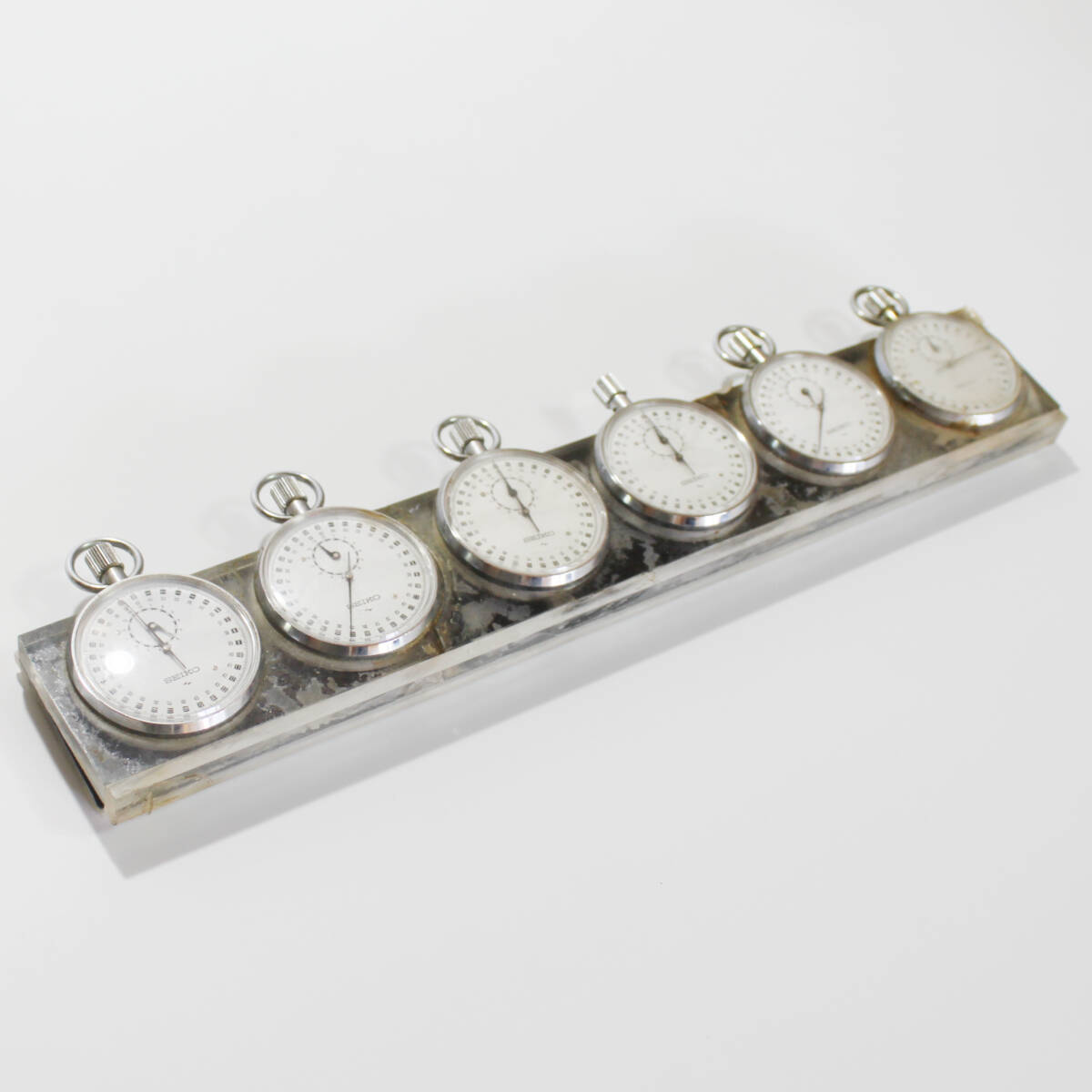 SEIKO セイコー 6連 ストップウォッチ 業務用 多連式 計測器 工業用 ヴィンテージ ジャンク