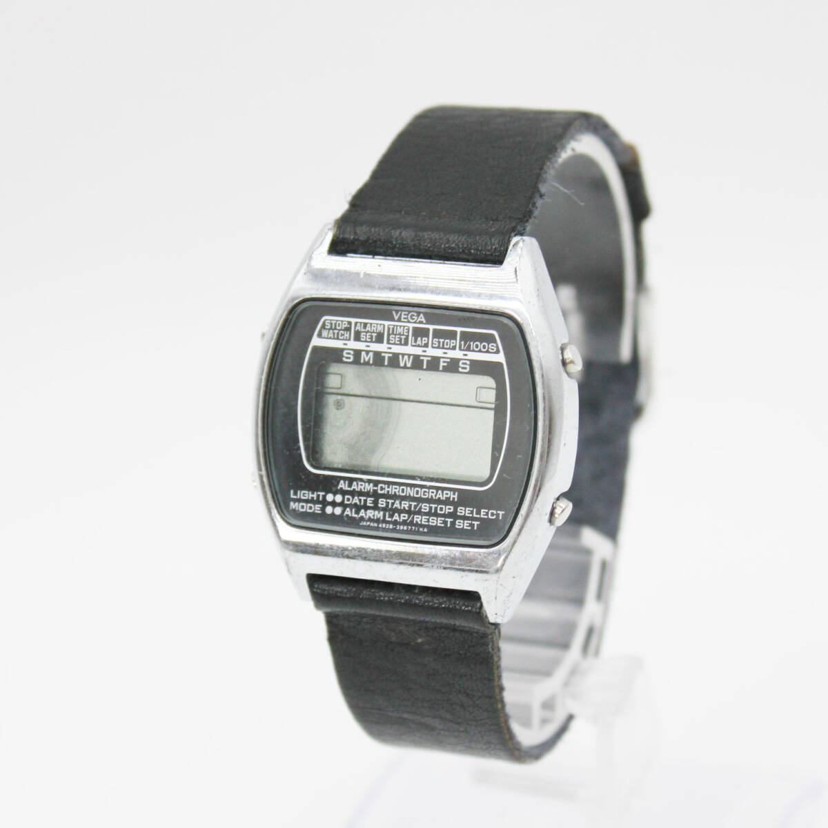 W260118-34 CITIZEN VEGA シチズン ベガ 4928-394283 メンズ腕時計 デジタル ジャンク アラームクロノグラフ シルバー