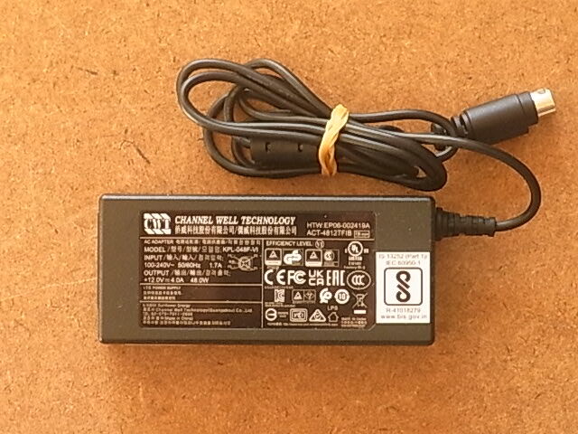 KPL-048F-VI 4PIN端子　ACアダプター　12V/4.0A　送料440円　中古良品