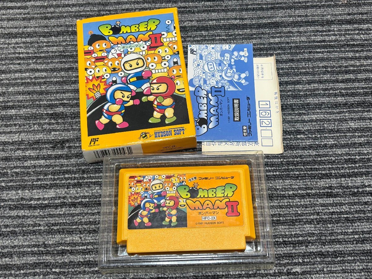 ファミコン カセット ソフト ボンバーマン2 FC 箱説明書付き
