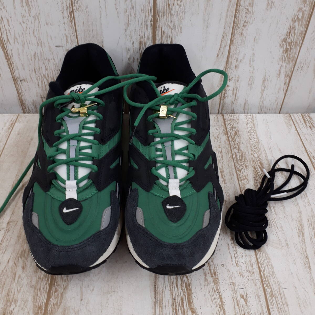 靴1562-187♪【80】NIKE AIR MAX 96 2 SE FIRST USE PINE GREEN BLACK WHITE SAIL 27.5㎝ DB0245-300