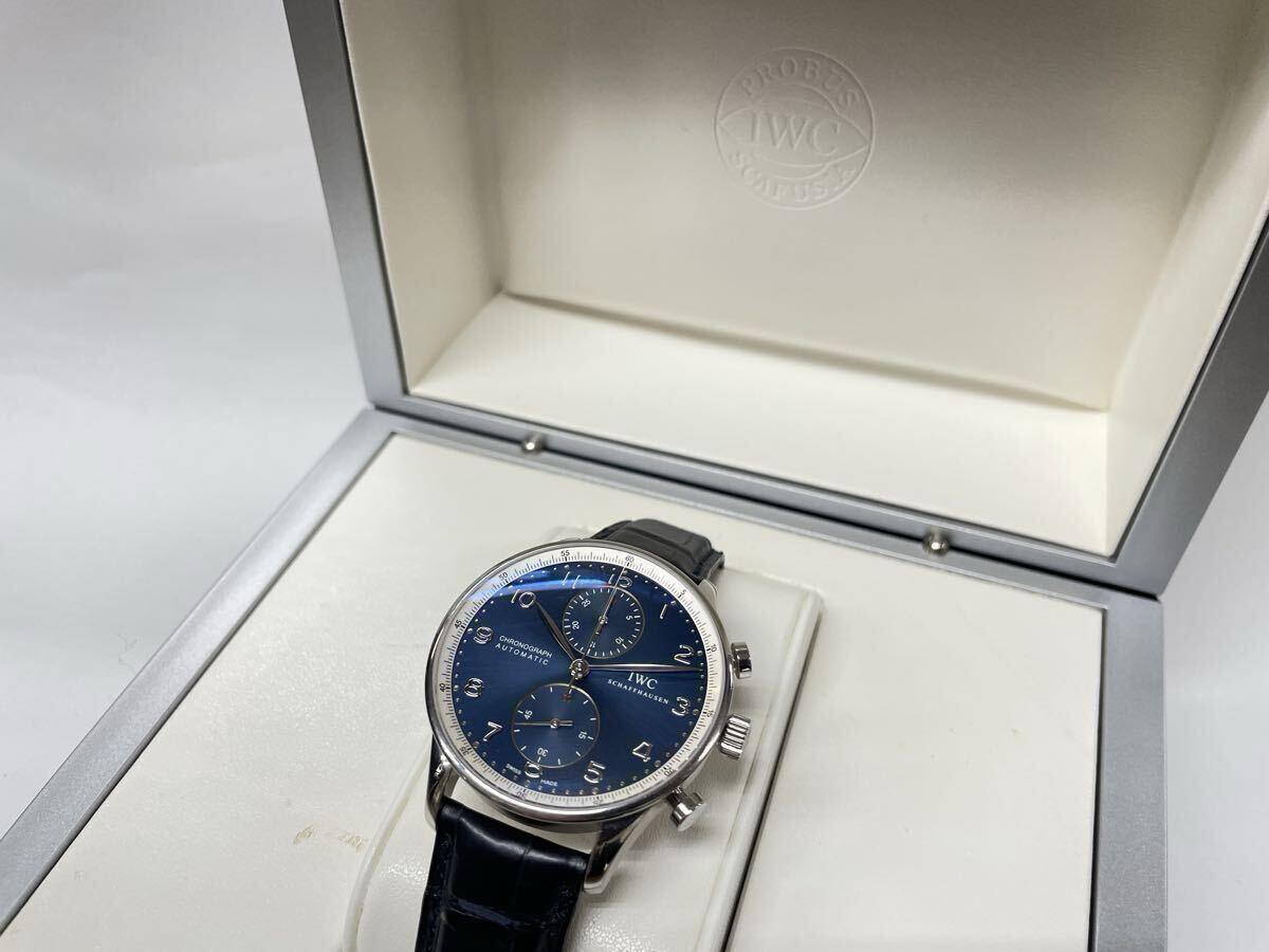 IWC ポルトギーゼ IW371432 クロノグラフ ローレウス 世界2000本限定 自動巻き 革ベルト アイダブルシー 腕時計 ウォッチ