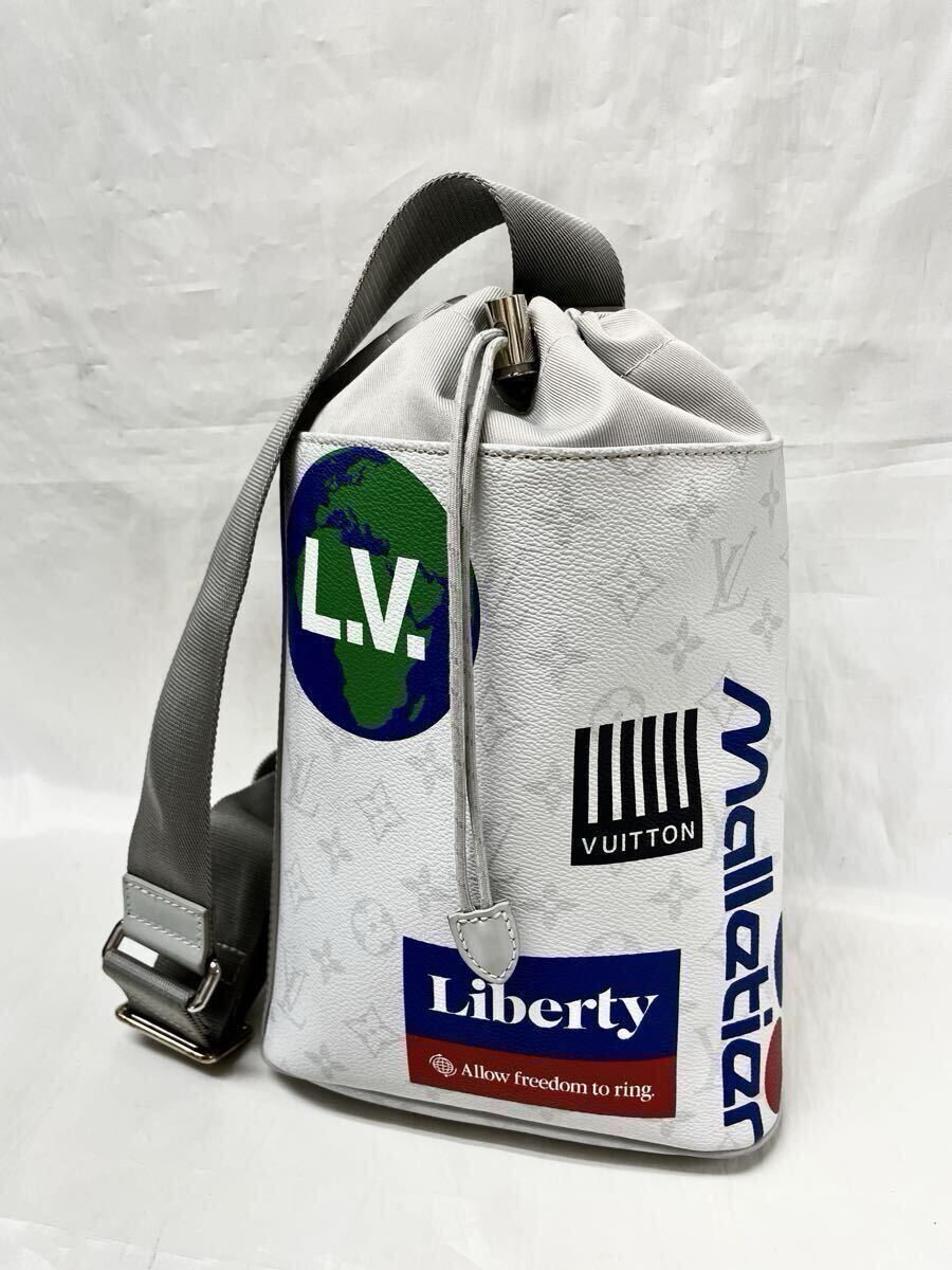 LOUIS VUITTON ルイ ヴィトン M44629 モノグラム チョークスリング ホワイト バッグ ボディ バッグ ショルダー LV
