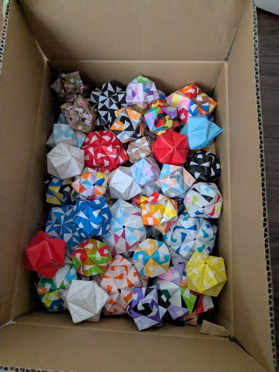 折り紙 くす玉 和風 折り紙 手作りたくさん 子ども キッズ レトロ 手毬③