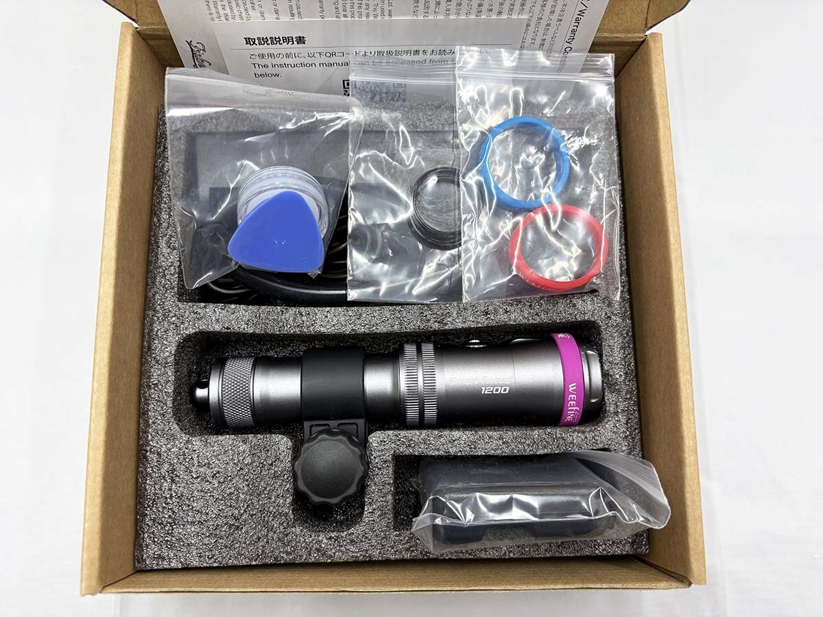 ★美品 WEEFINE WF Smart Focus 1200FR 水中ライト ダイビング 1SF20D