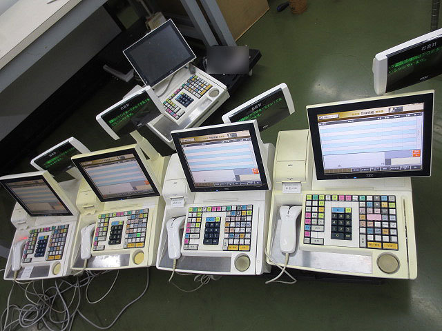 ２台あり　動作良好 東芝 TEC テック　POS レジスター　M-8750-MS-4A1-1-R 　子機　C品　M8750　業者様及び運用店舗様のみ 