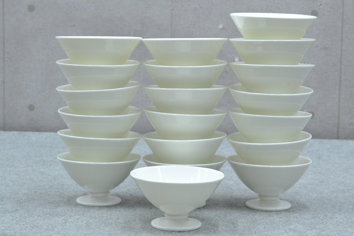 k1249■NARUMI ナルミ■デザートカップ 20点セット■外径φ約110mm 高さ約60mm■業務用洋食器 ホテル レストラン