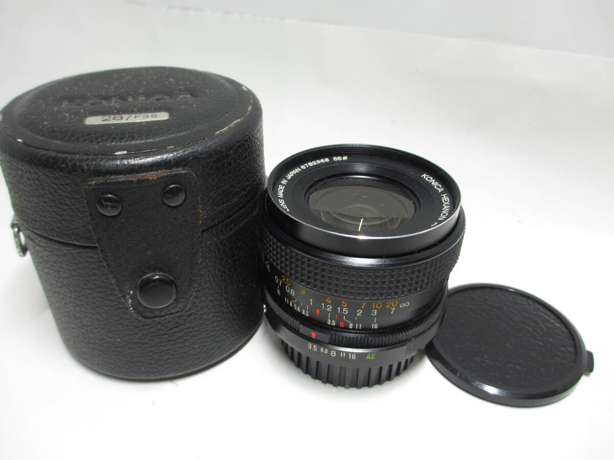 コニカ AR HEXANON 広角 28mm f3.5 ■美品■ 10726 