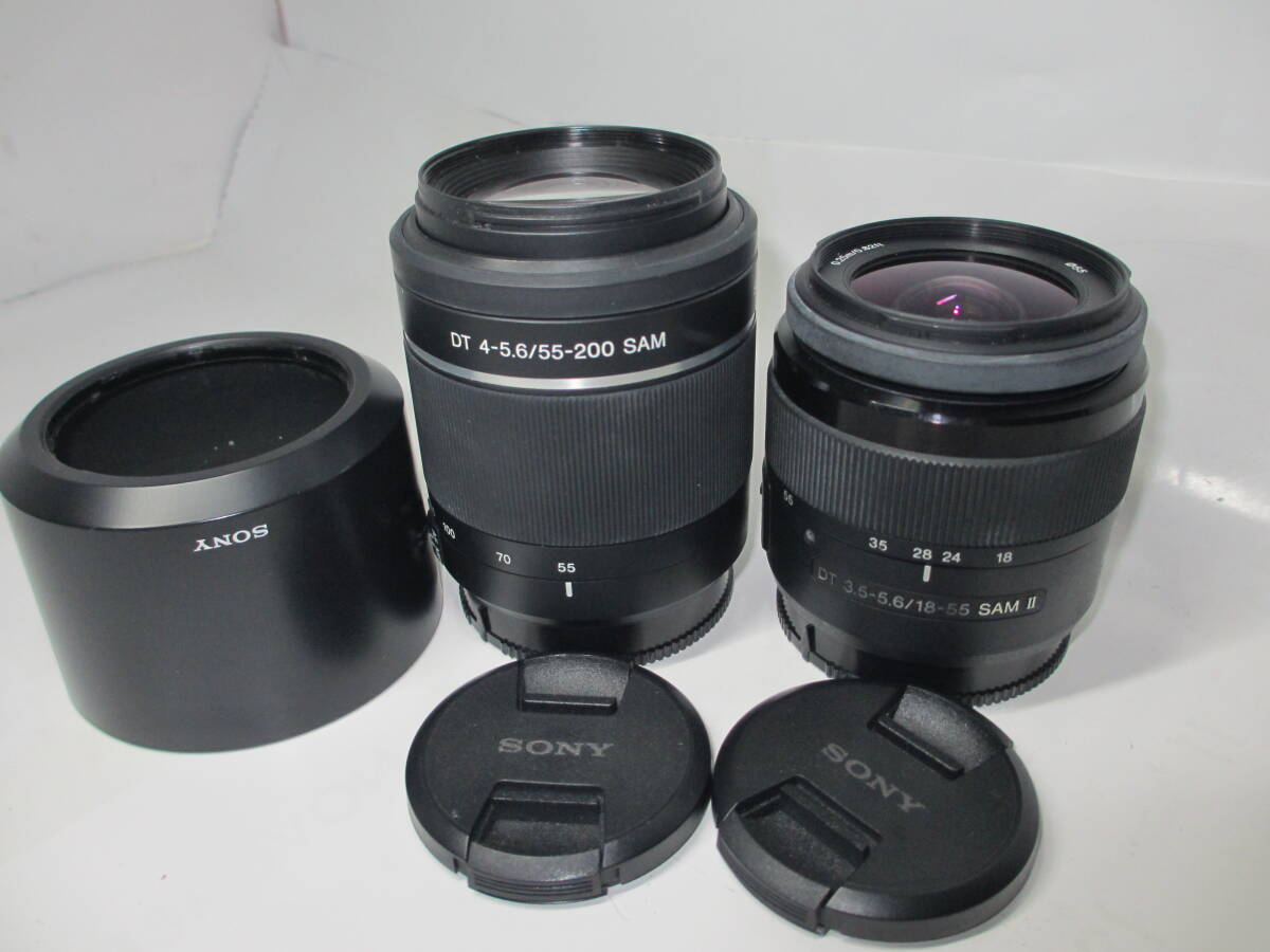 SONY DT 18-55mm SAM Ⅱ ＋ DT 55-200mm SAM ■良品■ 10726 