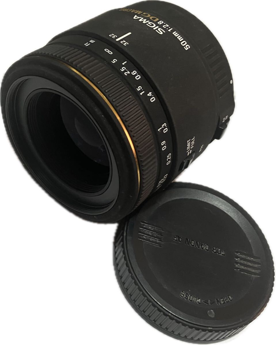 ★良品★ SIGMA 50mm F2.8 DG MACRO EX CANON用 #24510024