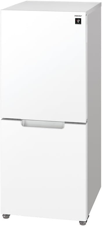 新品☆シャープ 冷蔵庫 152L 両開き(つけかえどっちもドア) クリアホワイト プラズマクラスター ガラスドア　送料無料37