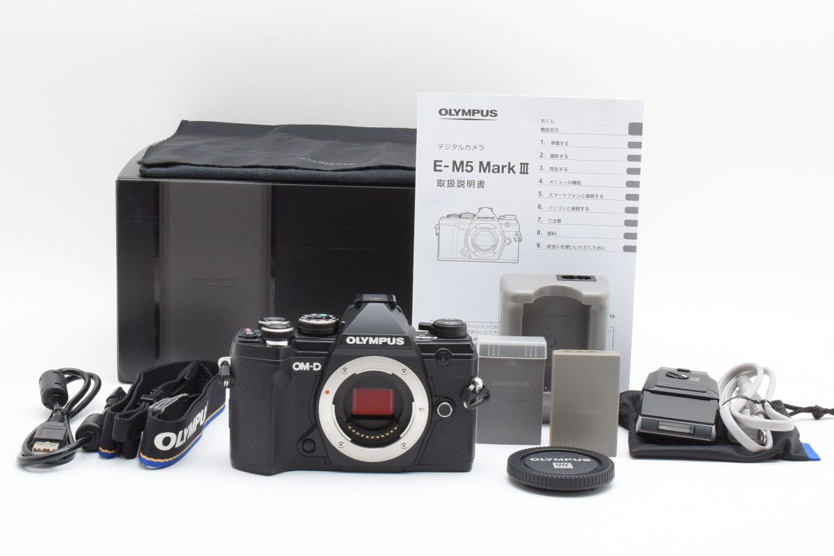 #g79★極上美品★ OLYMPUS オリンパス OM-D E-M5 Mark III ブラック ボディ
