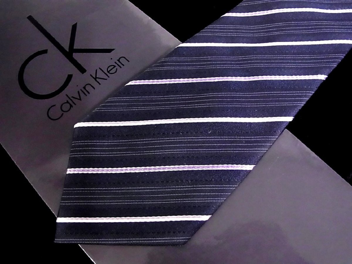 RN№0046■新品【ck Calvin Klein】カルバンクライン【ストライプ】ネクタイ■